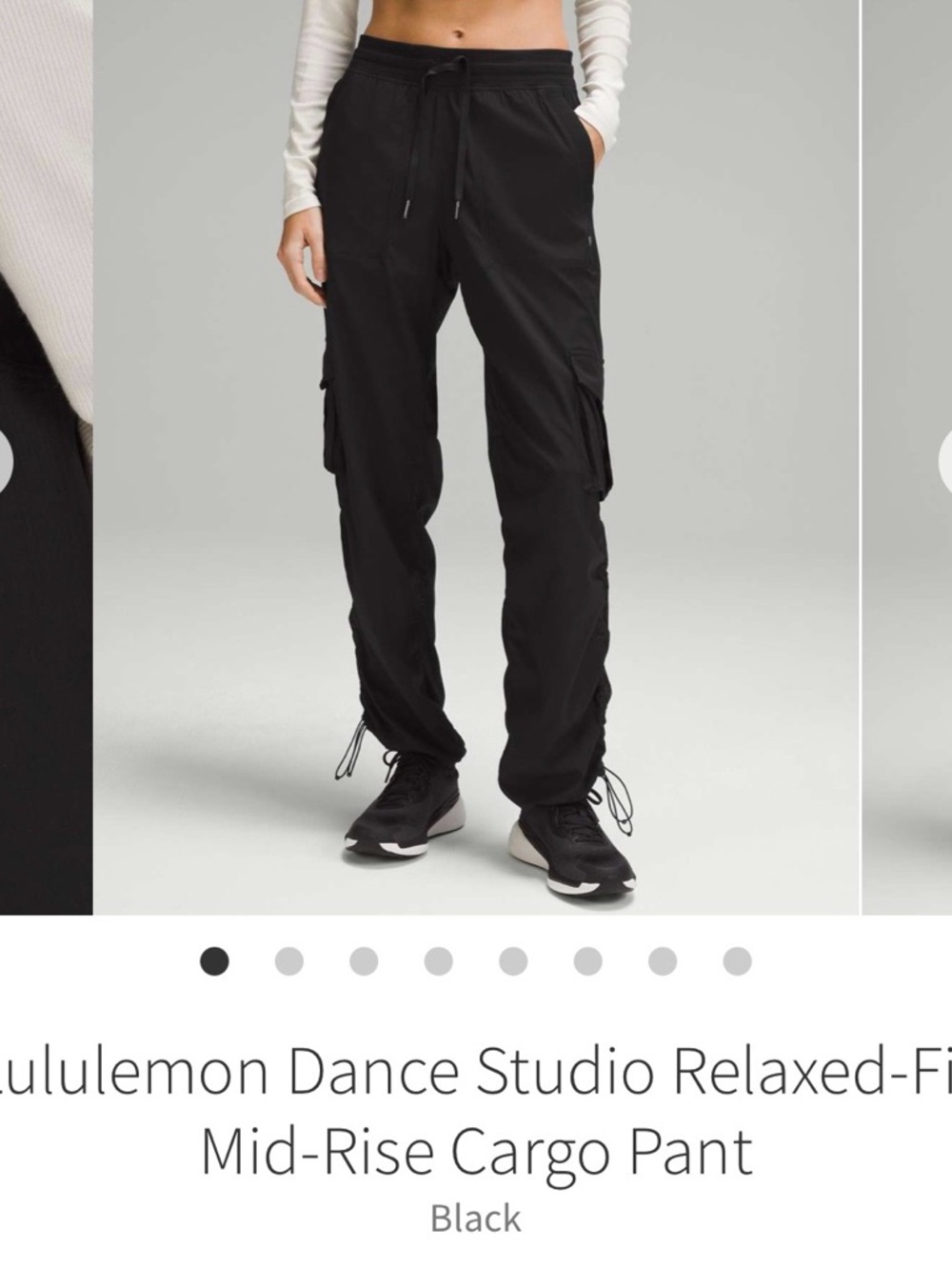 Lululemon Dance Studio Relaxed-Fit
Mid-Rise Cargo Pant - size Medium